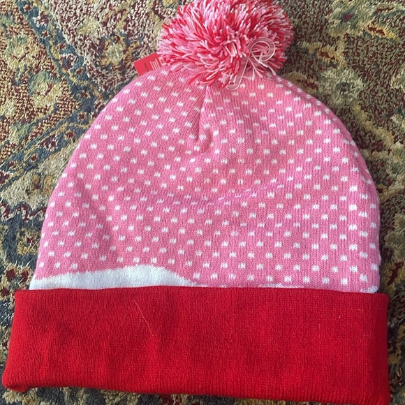 NWT Hello Kitty gingerbread red and pink stocking hat - Picture 4 of 4